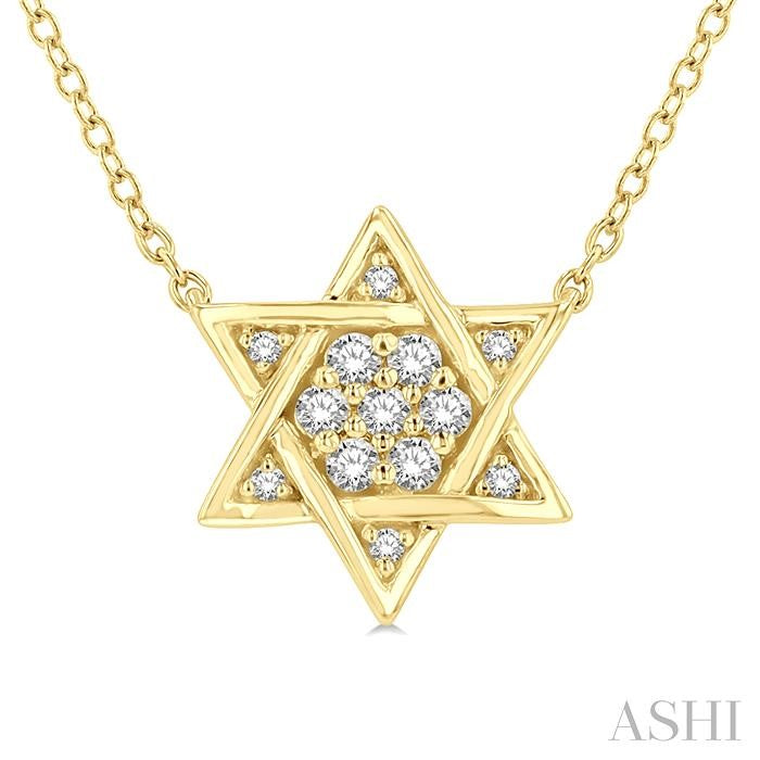 Star Of David Diamond Pendant