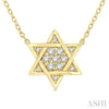 Star Of David Diamond Pendant
