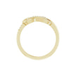 14K Yellow Natural Diamond Infinity-Inspired Ring