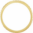 14K Yellow 2mm Milgrain Hand-Engraved Wheat Pattern Flat Band