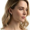 Bead Bijoux Petite Diamond Huggie Hoop Earrings in 10KY Gold