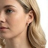 Bead Bijoux Petite Diamond Huggie Hoop Earrings in 10KY Gold