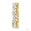 Bead Bijoux Petite Diamond Huggie Hoop Earrings in 10KY Gold