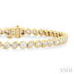 4.00 ctw Mixed Diamond Cut Fashion Tennis Bracelet in 14K Yellow Gold