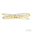 Triple Row Diamond Flex Bangle