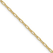 Leslie's 14k 2.2mm Semi-Solid Beveled D/C Paperclip Chain