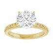 2 Carat Vintage Inspired Solitaire Engagement Ring
