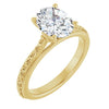 2 Carat Vintage Inspired Solitaire Engagement Ring