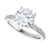 2 Carat Vintage Inspired Solitaire Engagement Ring