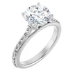 2 Carat Vintage Inspired Solitaire Engagement Ring