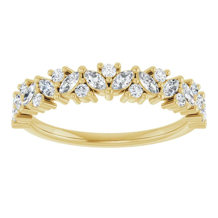 Unique 14k Gold Diamond Band 0.50ctw