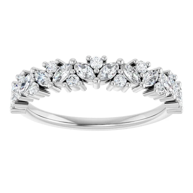 Unique 14k Gold Diamond Band 0.50ctw