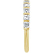 1 1/8ctw 14k Yellow Gold Asscher Diamond Band