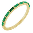 Custom Emerald Baguette Band