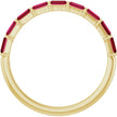 Custom Ruby Baguette Diamond Band