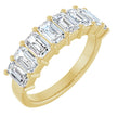 Emerald Cut 2 1/2 Carats Diamond Band