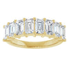 14K Yellow 2 1/2 CTW Lab-Grown Emerald Cut Diamond Band