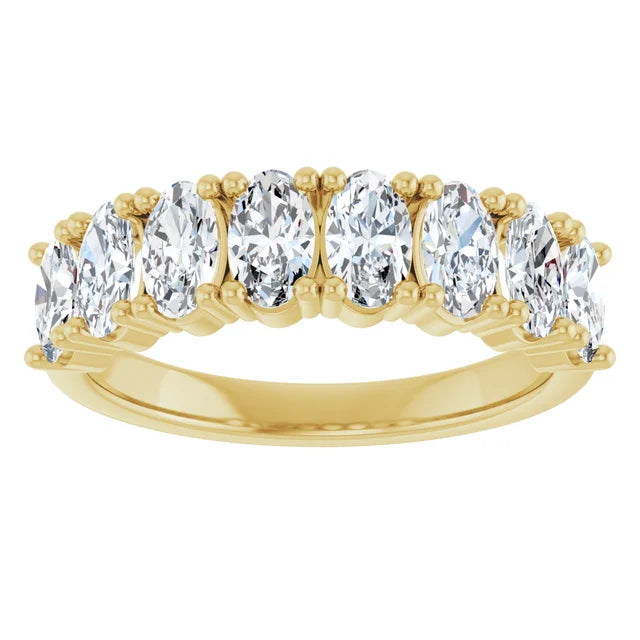 Oval Lab-Grown Diamond Ring In 14K Yellow Gold