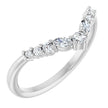Best Seller 14K White Gold 1/5 CTW Lab-Grown Diamond Contour Band