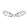 Best Seller 14K White Gold 1/5 CTW Lab-Grown Diamond Contour Band