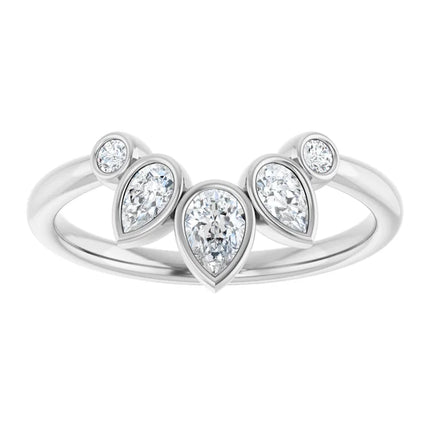 Bezel Set Contour Band