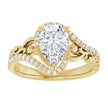 14k Pear Shape Vintage Inspired Diamond Ring
