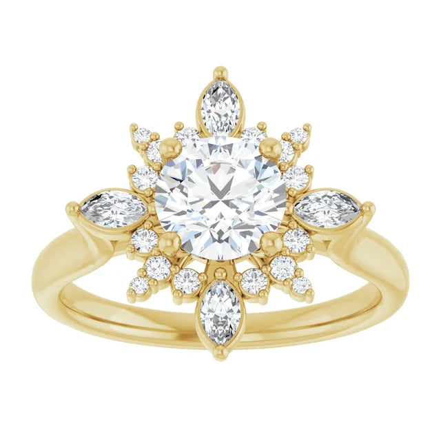 Unique Diamond Engagement Ring