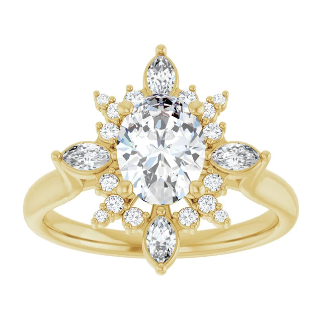 Unique Diamond Engagement Ring