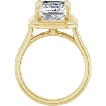 5 Carat Emerald Cut Solitaire Engagement Ring