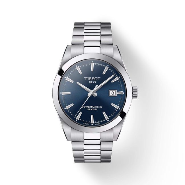 Tissot Powermatic 80 Silicium 40mm Watch Black Dial