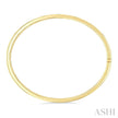 Cartier Inspired 3/8ct Flush Bezel Set Diamond Fashion Bangle in 14K Yellow Gold