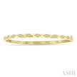 Bold & Modern 1/3ct Geometric Shape Diamond Fashion Bangle in 10K Yellow Gold