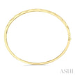 Bold & Modern 1/3ct Geometric Shape Diamond Fashion Bangle in 10K Yellow Gold