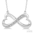 Inifinity Heart Diamond Necklace