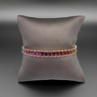 Spectacular Rainbow Sapphire Ombré Bracelet in 14K Rose Gold