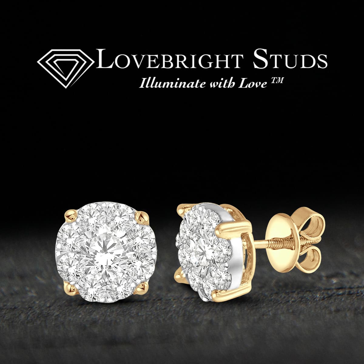 1.50ctw Lovebright Diamond Earrings