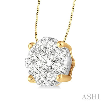 lovebright essential diamond solitaire pendant