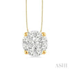 lovebright essential diamond solitaire pendant