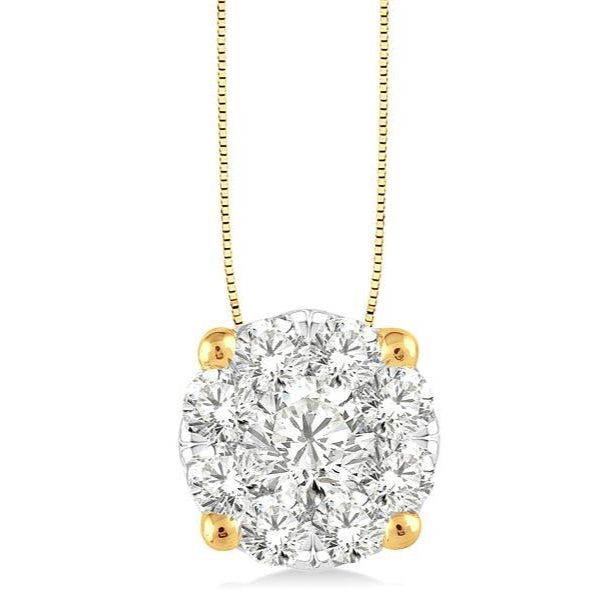 lovebright essential diamond solitaire pendant