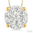 lovebright essential diamond solitaire pendant