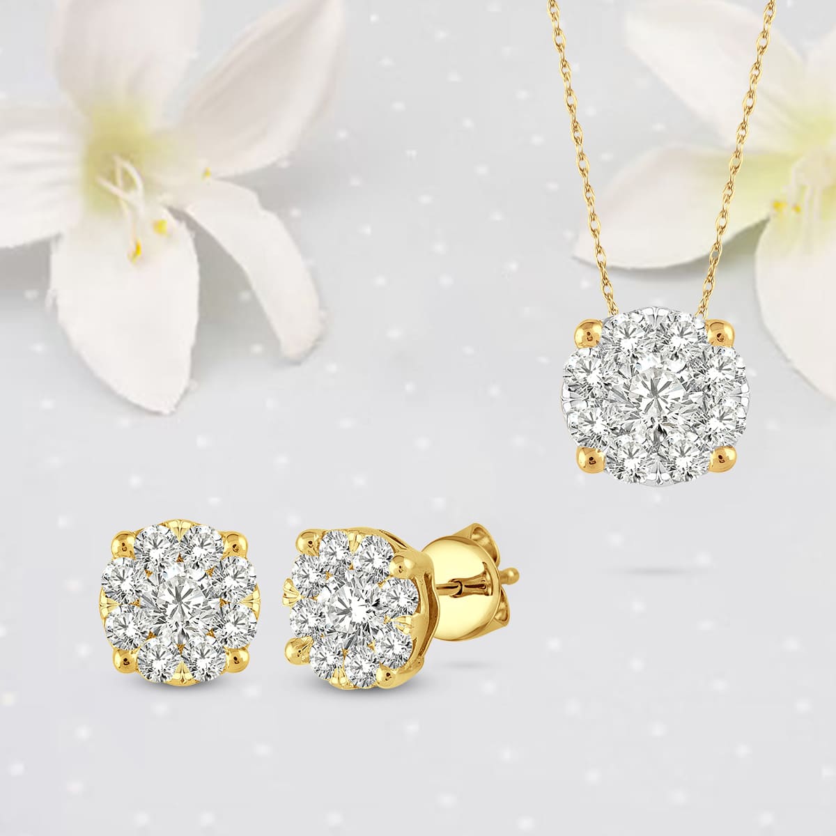 1.50ctw Lovebright Diamond Earrings