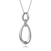 Sterling Silver Bujukan Drop Pendant Necklace