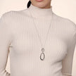 Sterling Silver Bujukan Drop Pendant Necklace