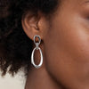 Sterling Silver Bujukan Drop Stud Earrings