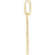 14k Gold Pattern Dog Tag