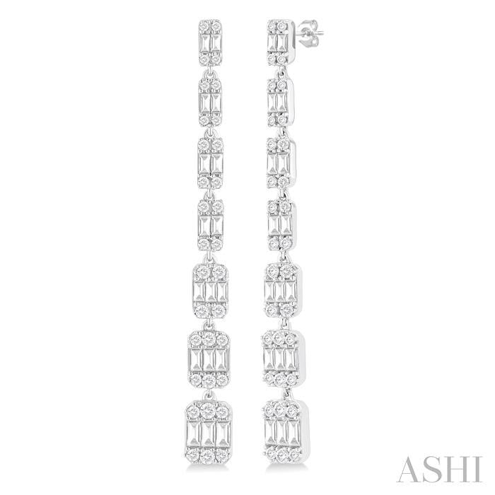 Fusion Diamond Drop Earrings