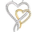 Interlocked Diamond Heart Pendant