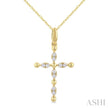 Sparkling Diamond Cross in 10K Gold – A Classic Symbol with Modern Grace