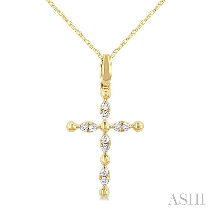 Sparkling Diamond Cross in 10K Gold – A Classic Symbol with Modern Grace