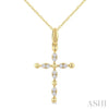 Sparkling Diamond Cross in 10K Gold – A Classic Symbol with Modern Grace